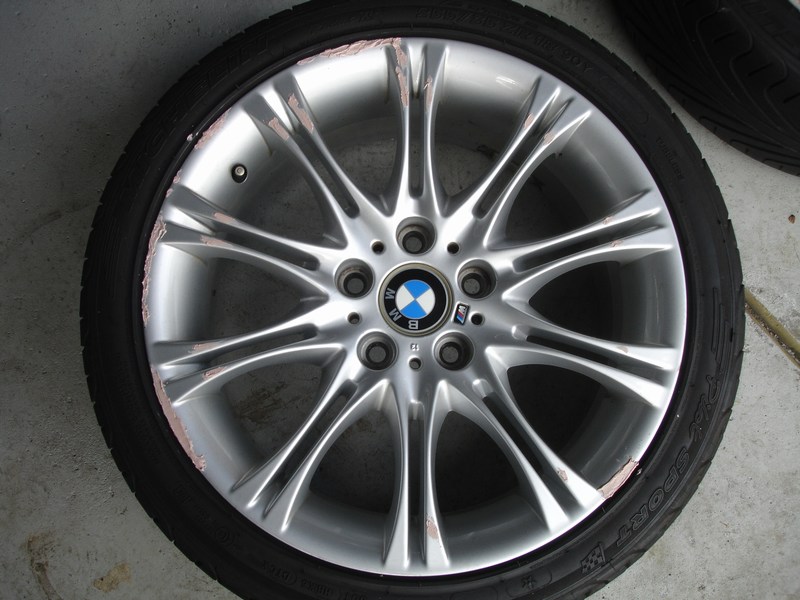Bmw wheel curb rash repair